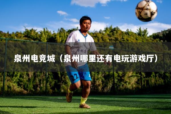 泉州电竞城（泉州哪里还有电玩游戏厅）