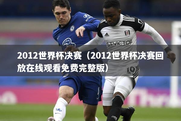 2012世界杯决赛（2012世界杯决赛回放在线观看免费完整版）